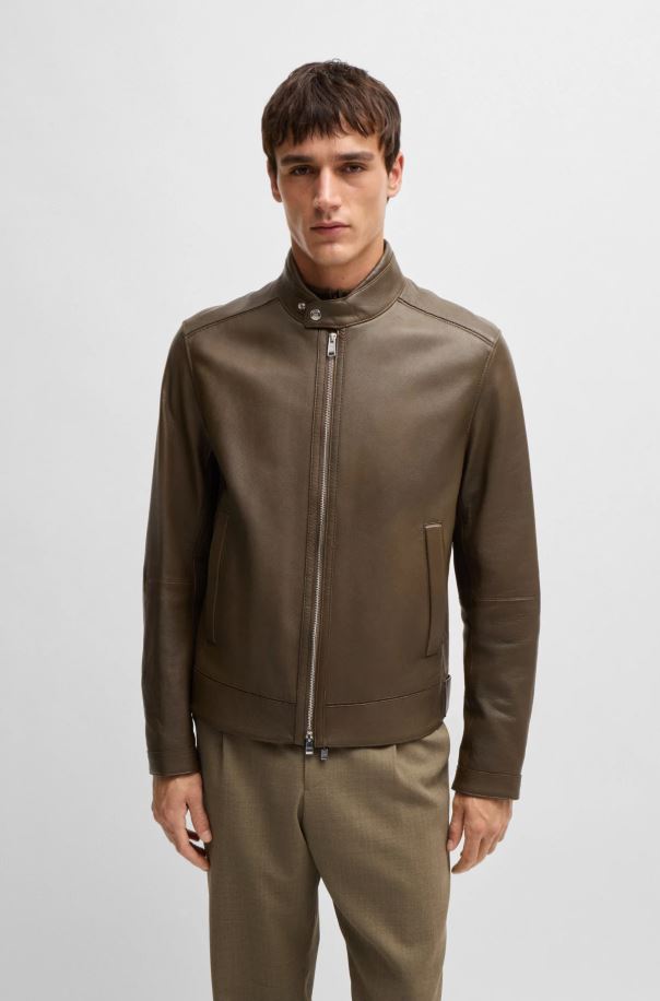 Hugo Boss Mansell Lamb Leather Jacket / Crossings Newmarket