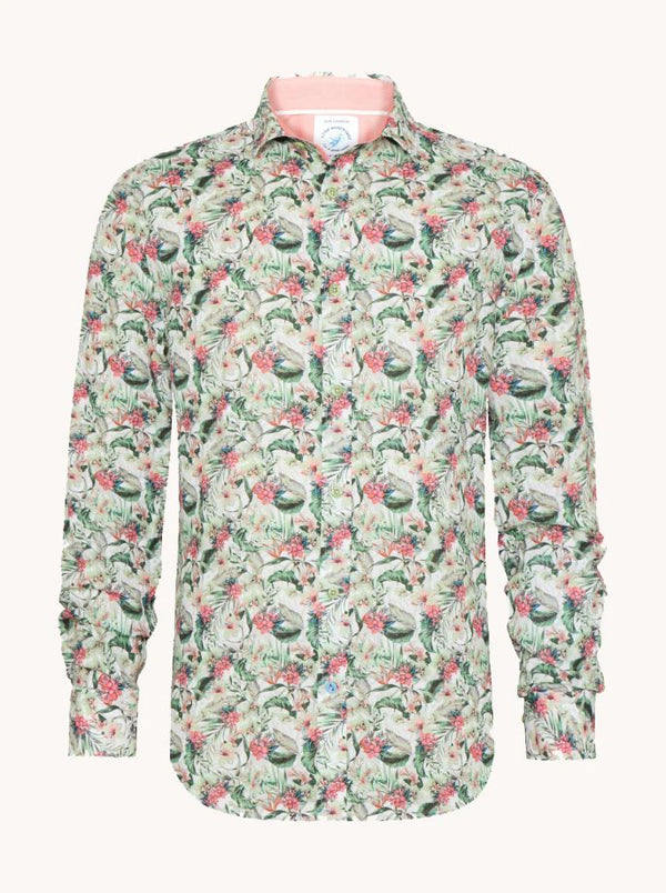 Fish Named Fred Floral LS Shirt