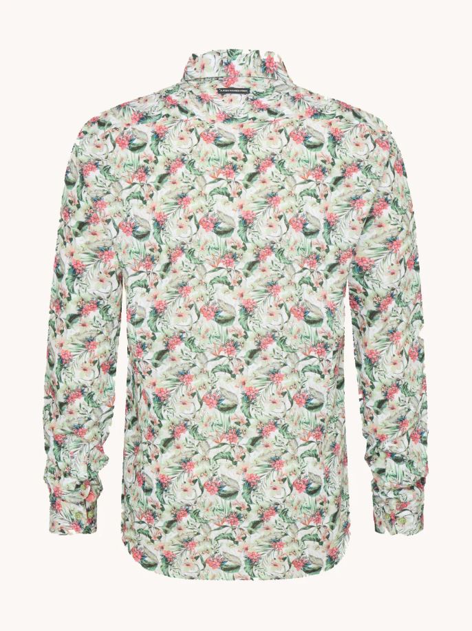 Fish Named Fred Floral LS Shirt
