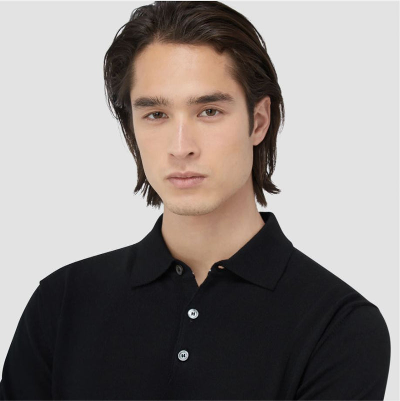 Bugatchi LS 3 Button Polo Sweater