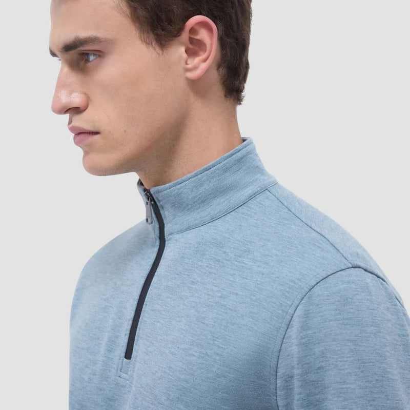 BUGATCHI Long Sleeve Quarter Zip Knit