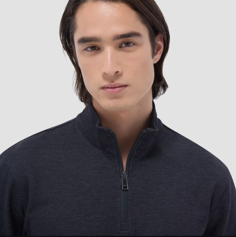 BUGATCHI Long Sleeve Quarter Zip Knit