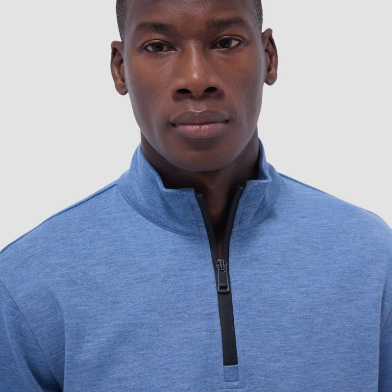 BUGATCHI Long Sleeve Quarter Zip Knit