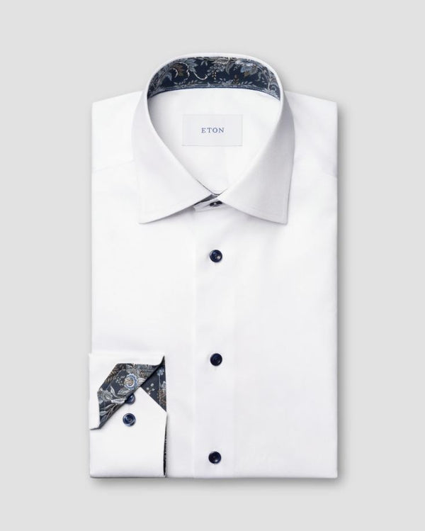 Eton Contemporary Floral Effect Shirt