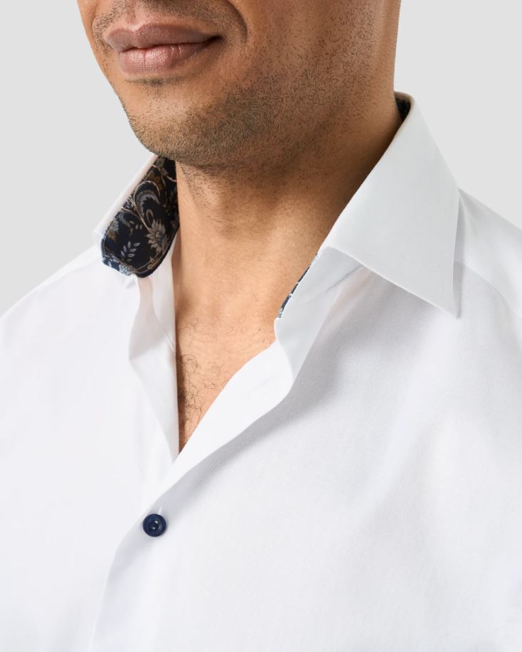 Eton Contemporary Floral Effect Shirt