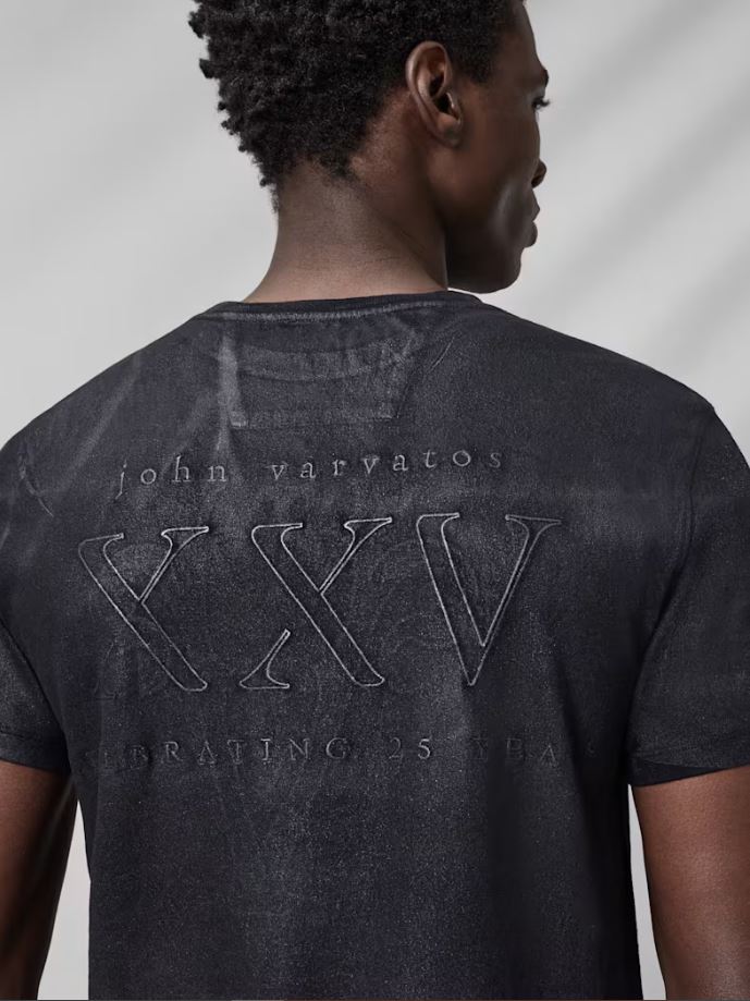 John Varvatos 25th Anniversary Logo  T