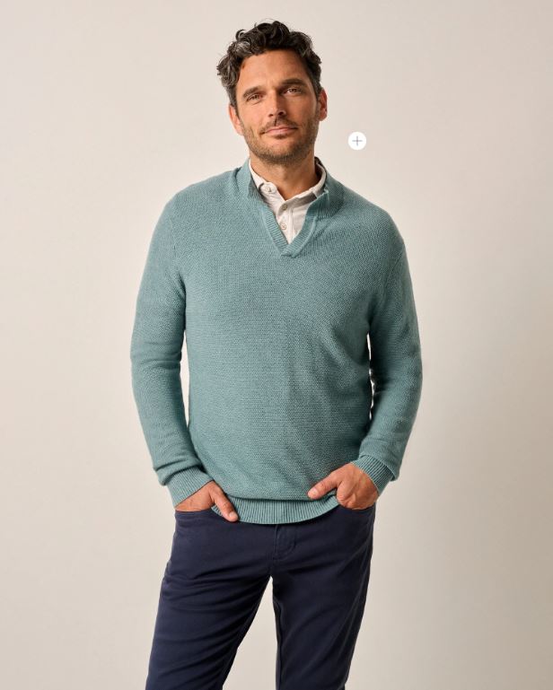 Johnnie O Estaban Heather Jersey Sweater