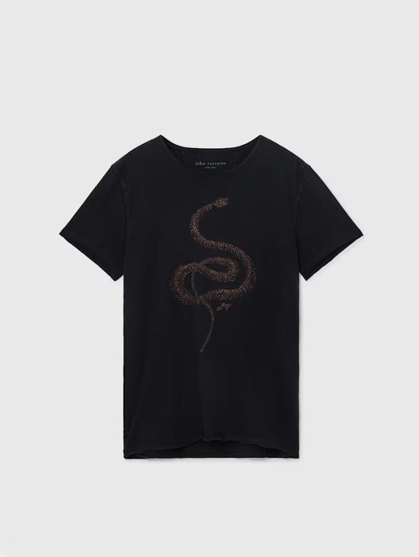 John Varvatos Fine Line Embroidery T