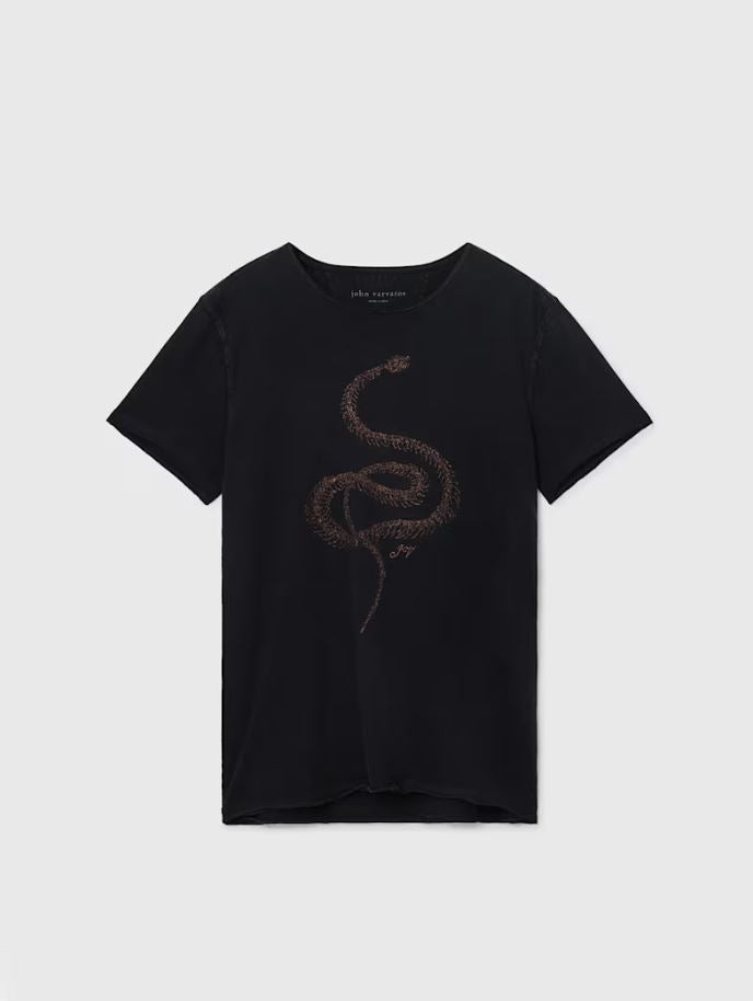 John Varvatos Fine Line Embroidery T
