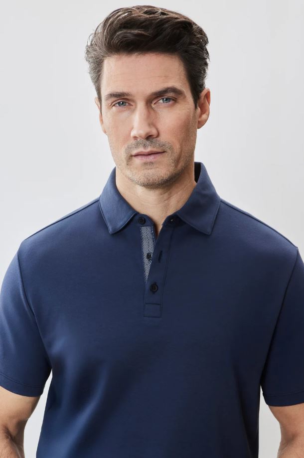 Robert Barakett SS Georgia SS Herringbone Polo