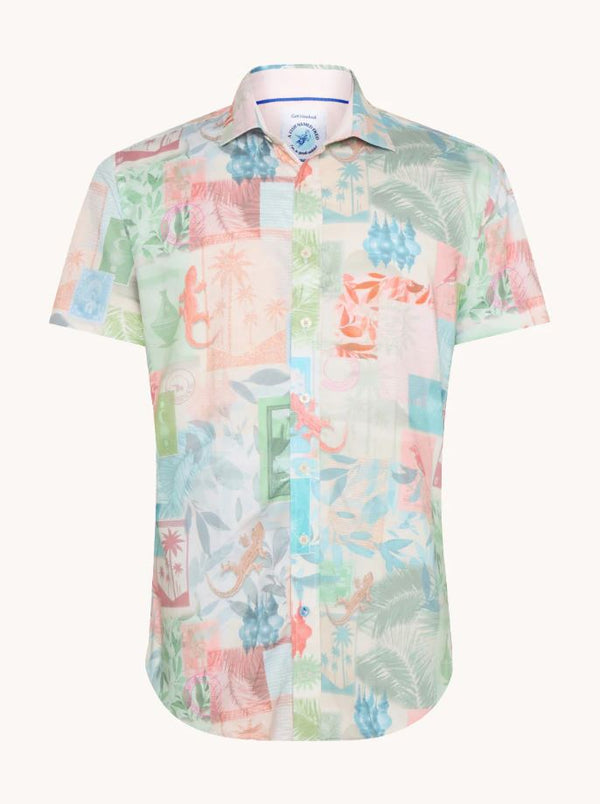 Fish Named Fred SS Collage Shirt