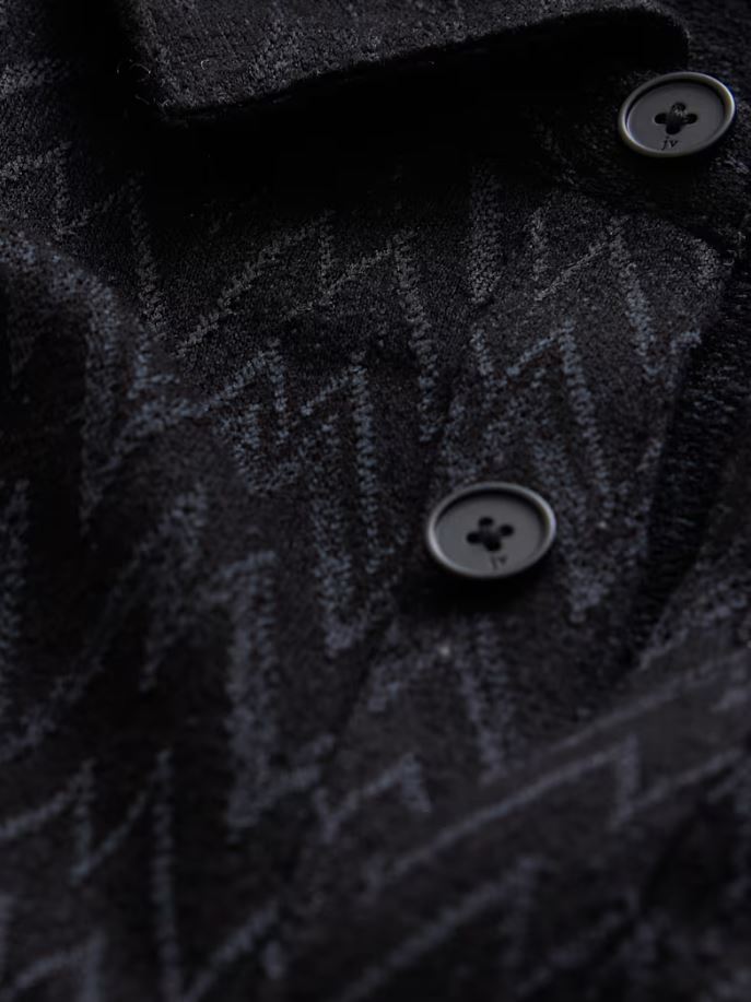 John Varvatos Herrigbone Jacquard Button Down