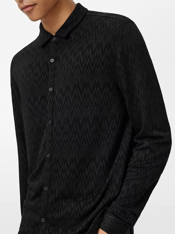 John Varvatos Herrigbone Jacquard Button Down