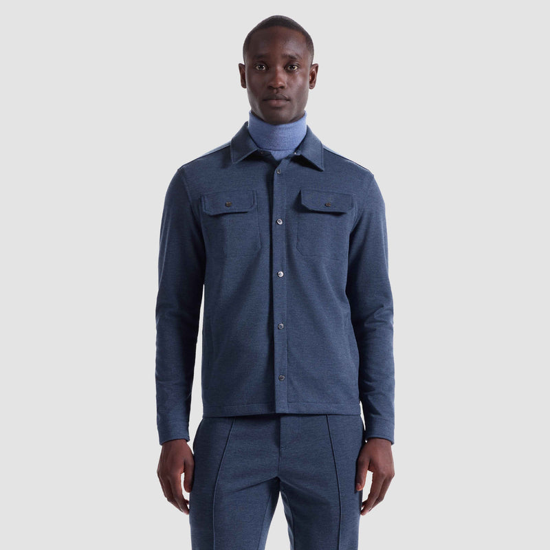 Bugatchi Snap Front Knit Jacket