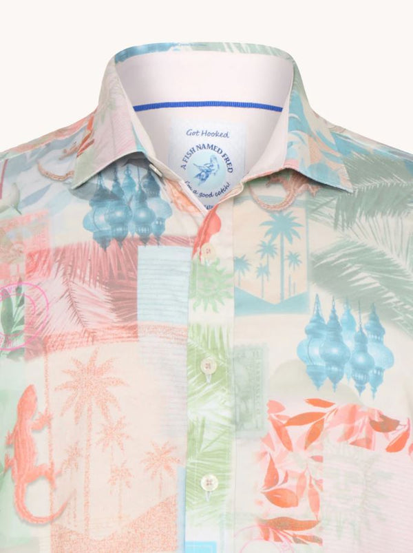 Fish Named Fred SS Collage Shirt