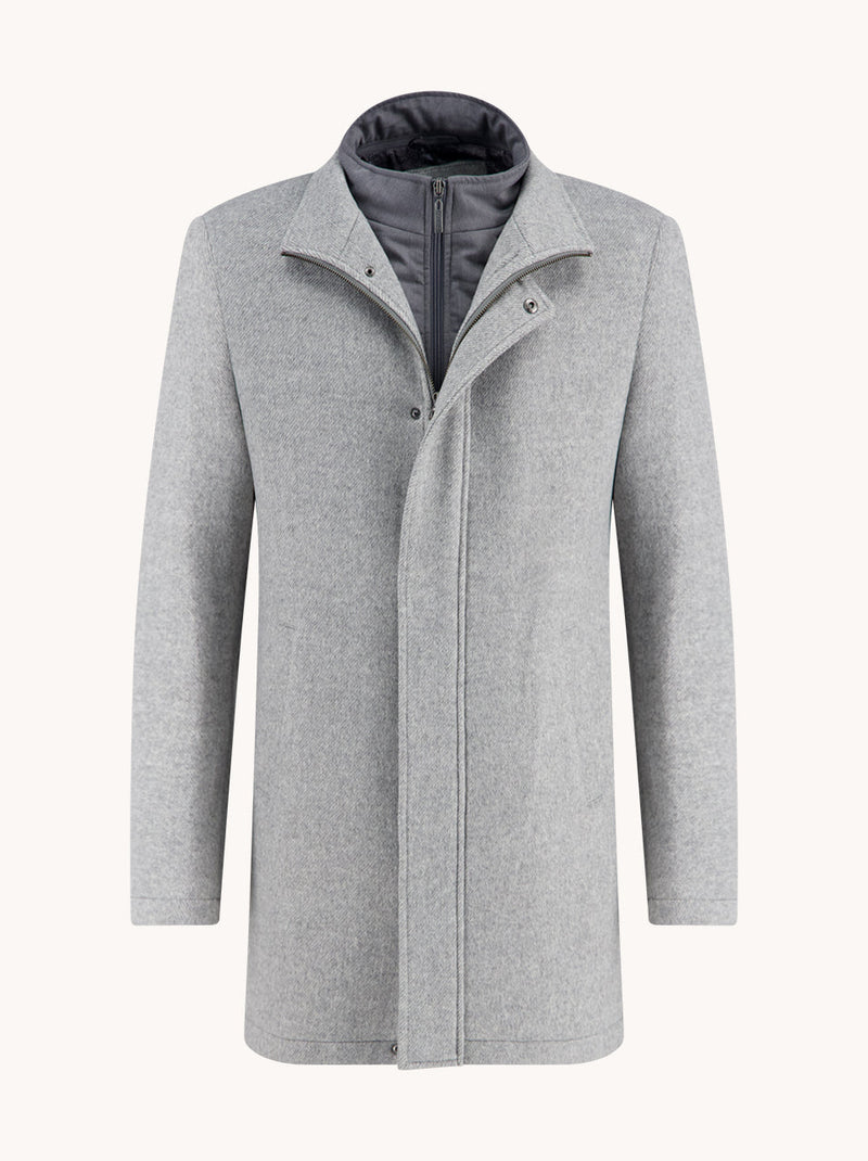 Fish Named Fred Funnel Neck Coat