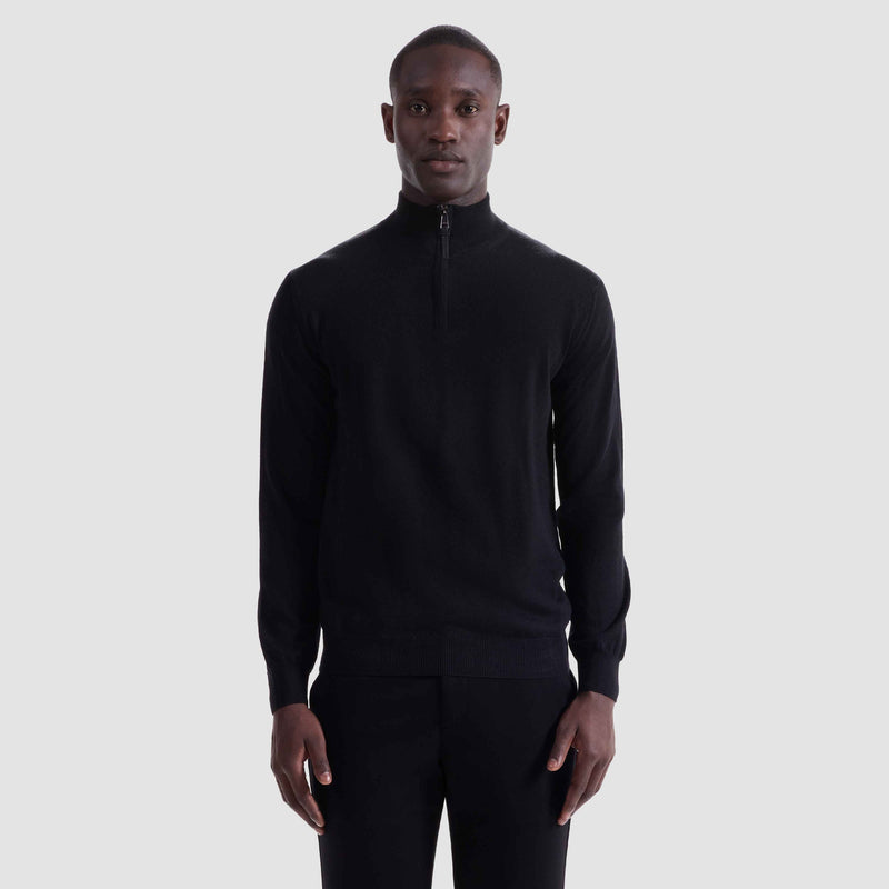 Bugatchi 1/4 Zip Mock Neck Sweater