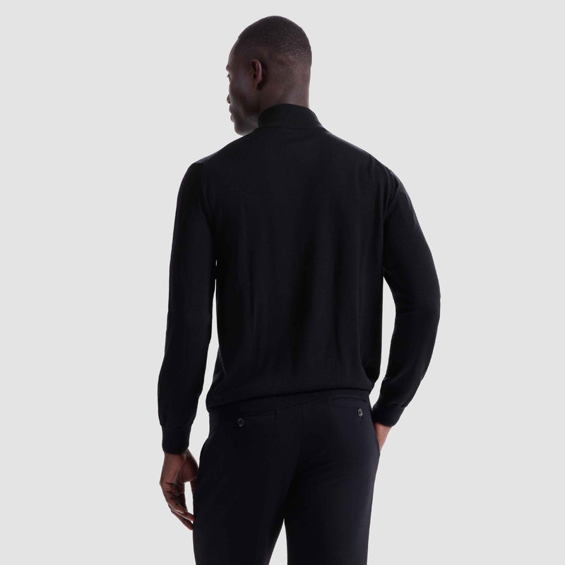 Bugatchi 1/4 Zip Mock Neck Sweater