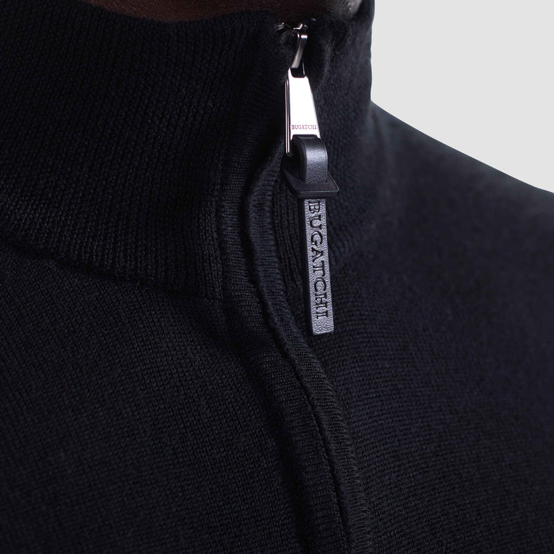 Bugatchi 1/4 Zip Mock Neck Sweater
