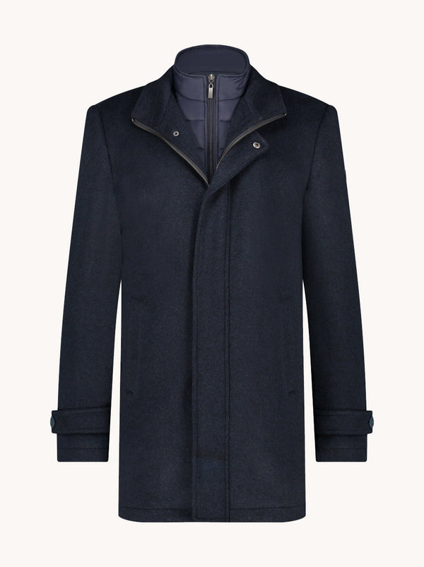Fish Named Fred Funnel Neck Coat