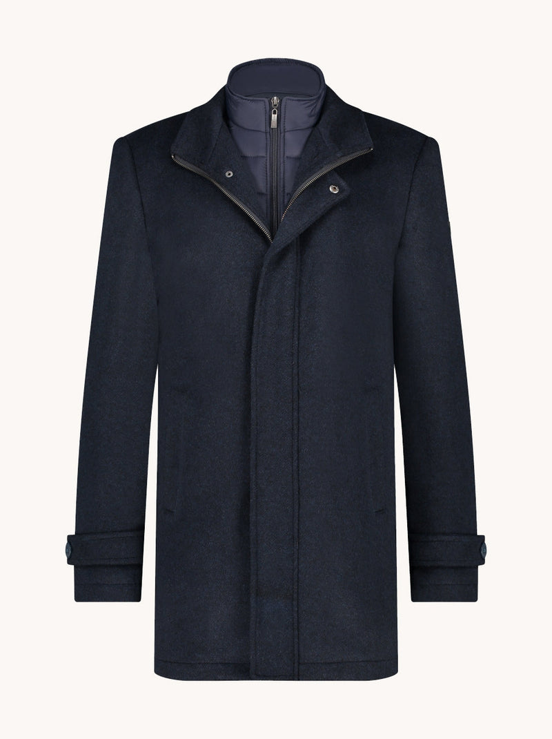 Fish Named Fred Funnel Neck Coat