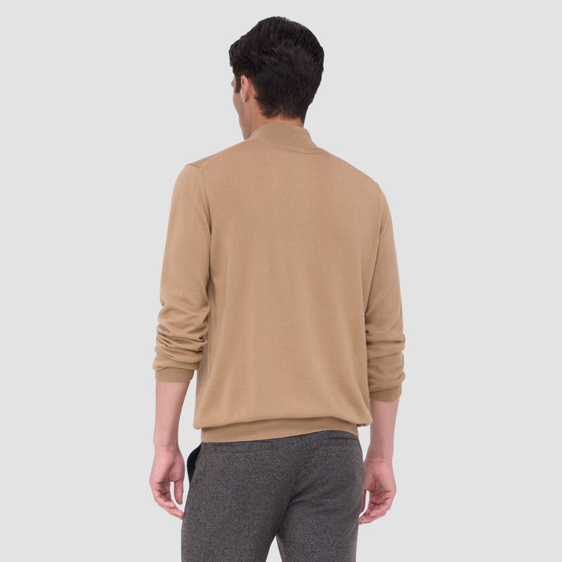 Bugatchi 1/4 Zip Mock Neck Sweater