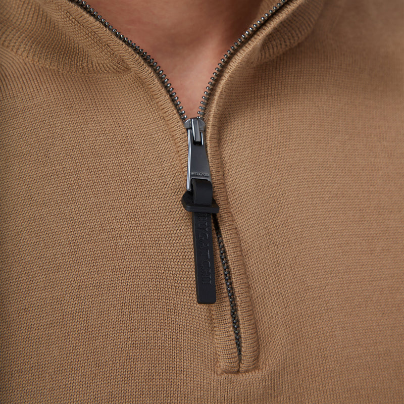 Bugatchi 1/4 Zip Mock Neck Sweater