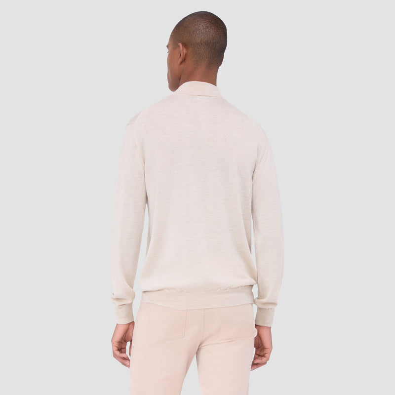 Bugatchi 1/4 Zip Mock Neck Sweater