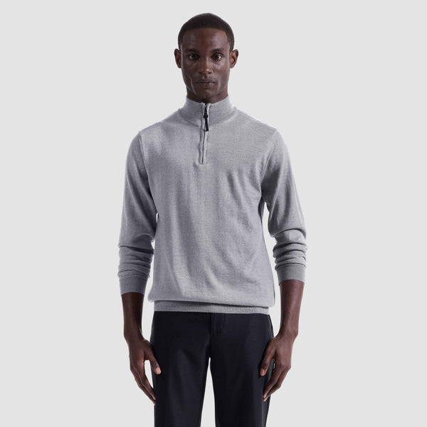 Bugatchi 1/4 Zip Mock Neck Sweater