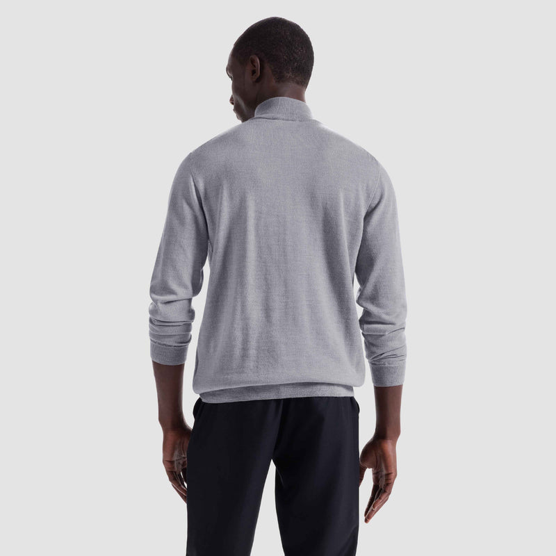 Bugatchi 1/4 Zip Mock Neck Sweater