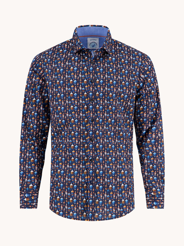 Fish Named Fred Bottle Row Shirt