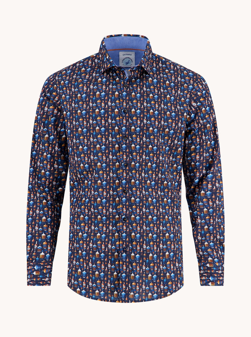 Fish Named Fred Bottle Row Shirt