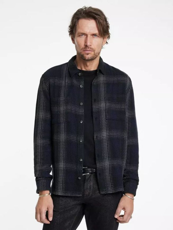 John Varvatos COLE LS SHIRT IN LARGE FALL PLAID