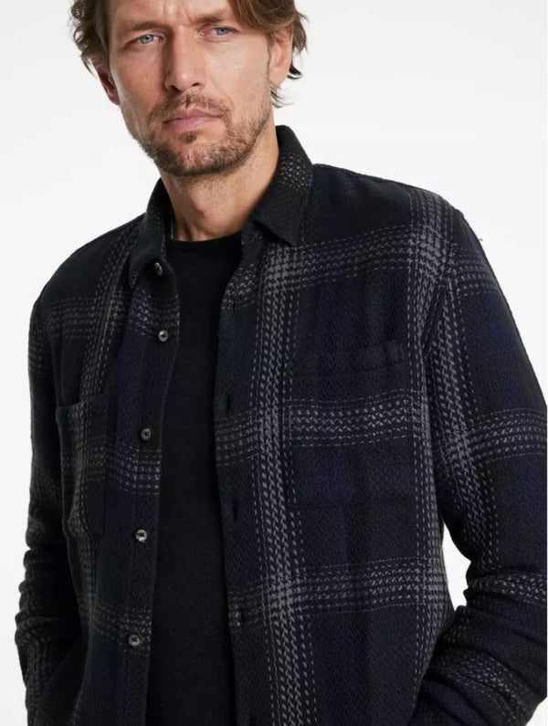 John Varvatos COLE LS SHIRT IN LARGE FALL PLAID