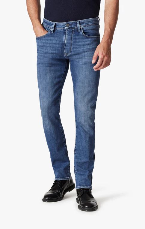 34 Heritage Courage Mid Brushed Refined Denim