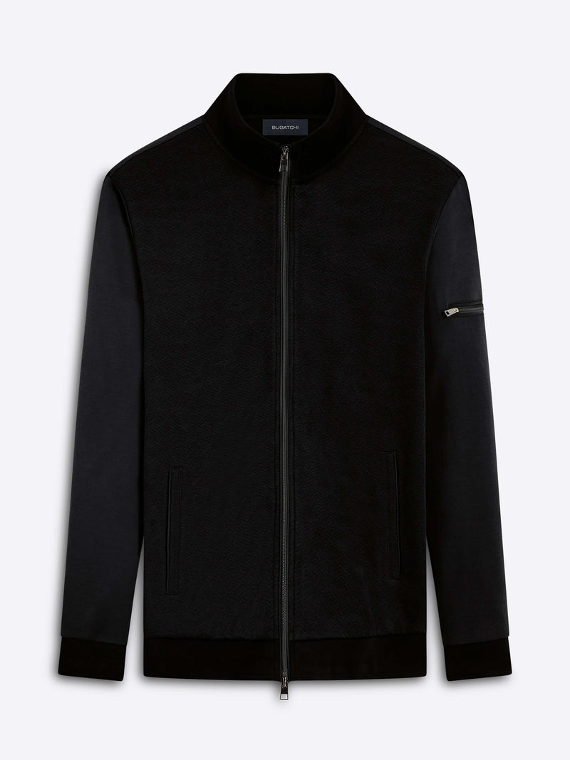Bugatchi full zip mock neck