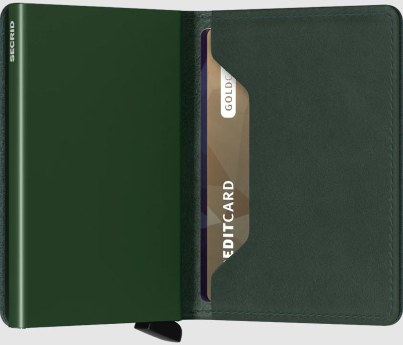 Secrid Slimwallet Green Leather