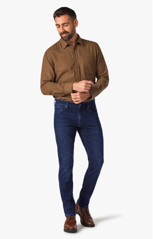 34 Heritage Cool Mdnt Brushed Urban Denim