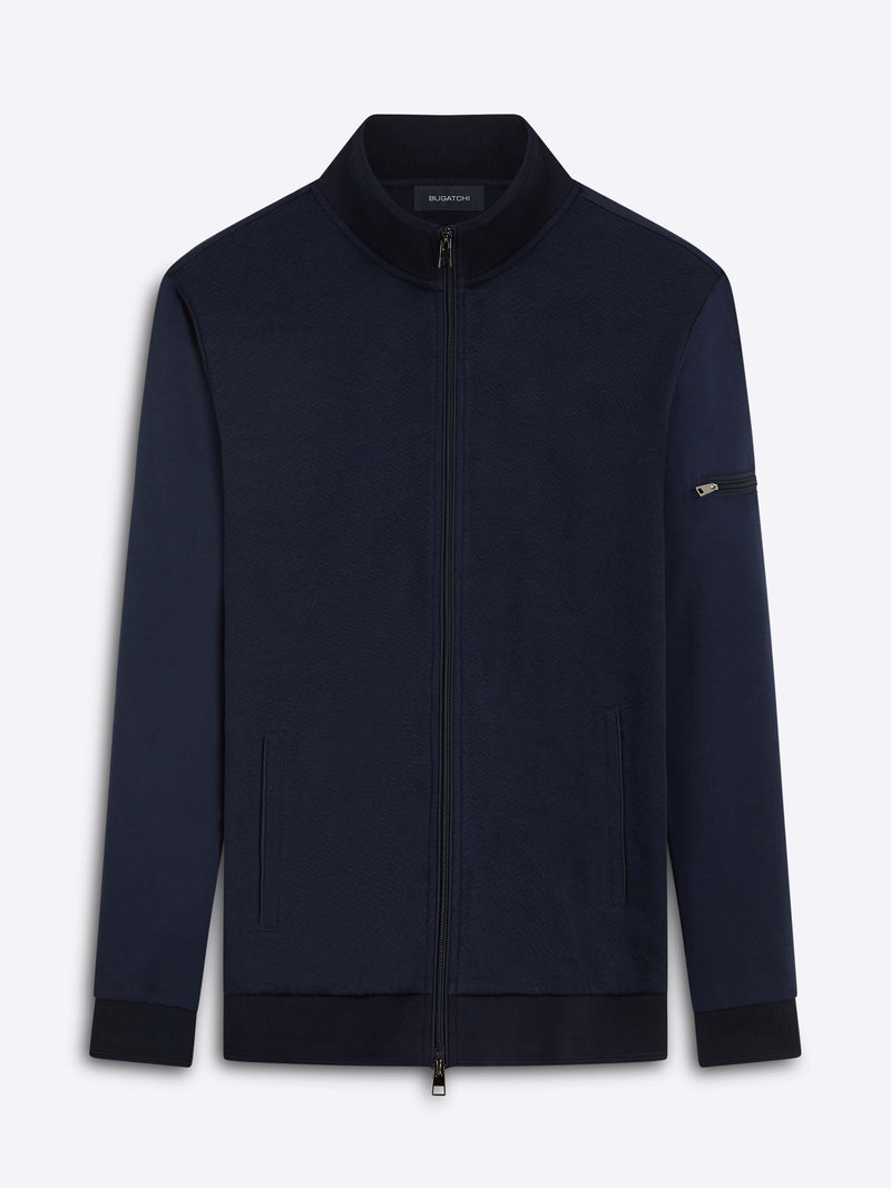 Bugatchi full zip mock neck