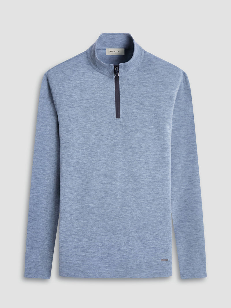 BUGATCHI Long Sleeve Quarter Zip Knit