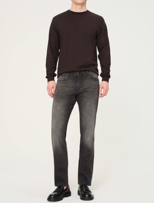 DL1961 Nick Washed Black Knit Denim