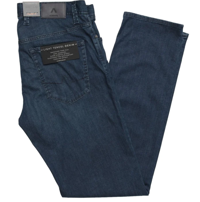 Alberto Pipe Light Tencel Denim