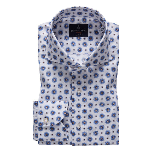 EMANUEL BERG EXTRA FINE DOBBY PREMIUM LUXURY DRESS SHIRT
