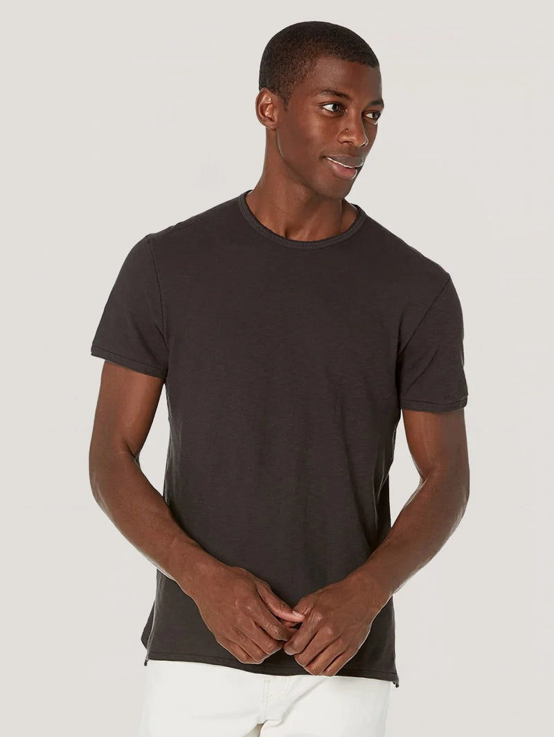 John Varvatos SS Pigment Rub Raw Cut Crew