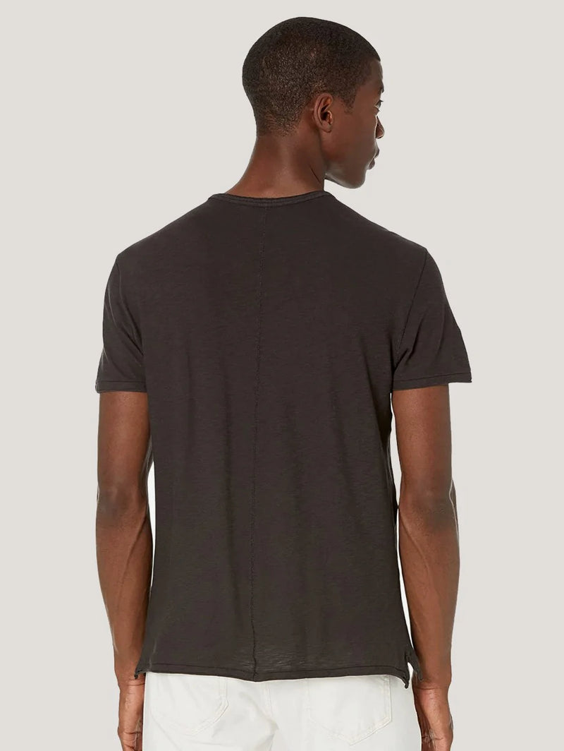 John Varvatos SS Pigment Rub Raw Cut Crew
