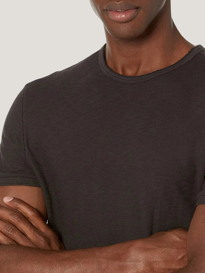 John Varvatos SS Pigment Rub Raw Cut Crew