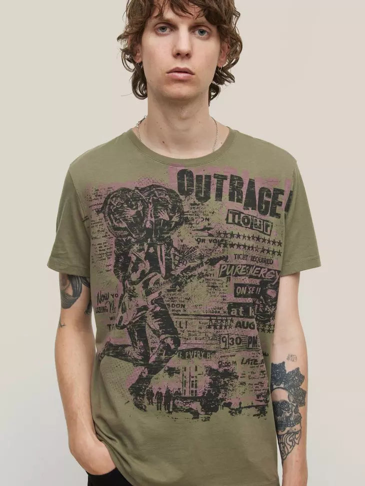 John Varvatos Crew Tigerface TShirt