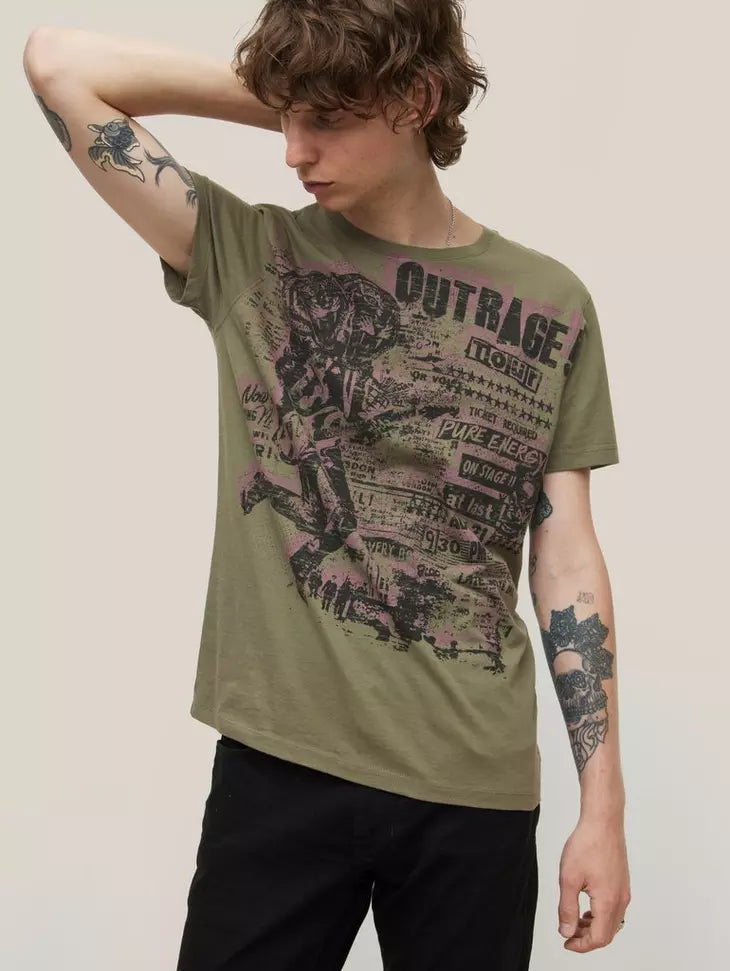 John Varvatos Crew Tigerface TShirt