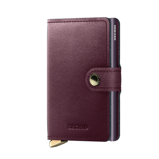 Secrid Leather Miniwallet Dusk Bordeaux